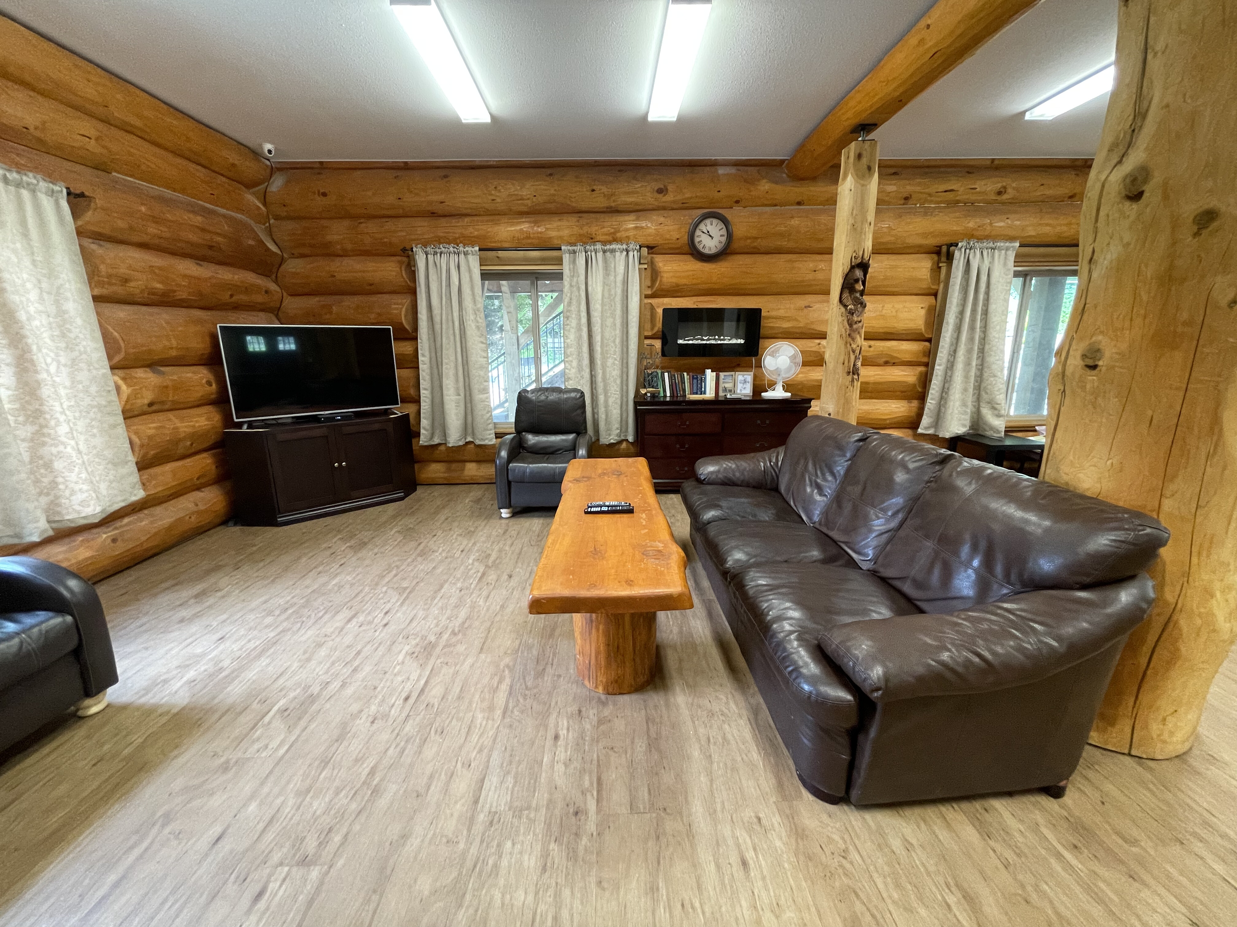 Inside the main-floor lounge and dining area